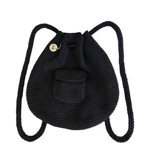 Women’s-The Sak|Black Crochet Backpack|Purse|Tote| Bucket Sling Backpack|